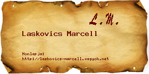 Laskovics Marcell névjegykártya